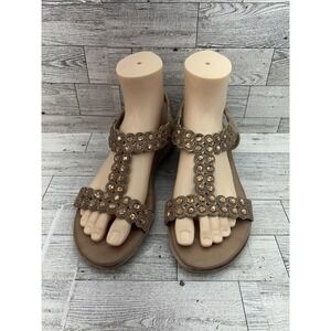 Patrizia by Spring Step Shoes‎ Womens Size 9 Beaded Rhinestone Sandals Comfort